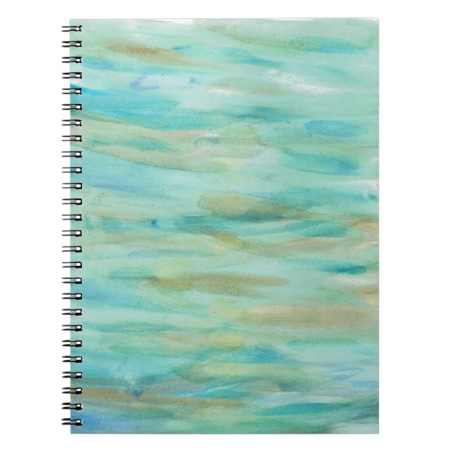 Spiral Notebook featuring original painted artwork (Front)