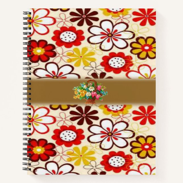 Spiral Notebook Floral (Front)