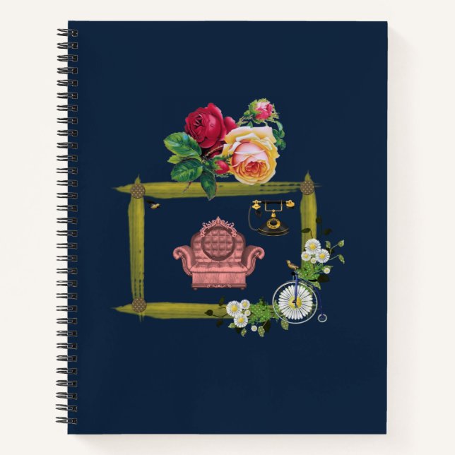 Spiral Notebook Floral (Front)