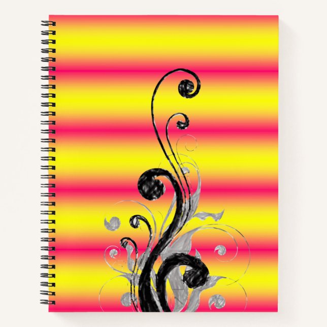 Spiral Notebook Floral (Front)