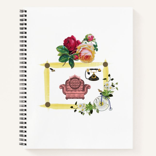 Spiral Notebook Floral (Front)