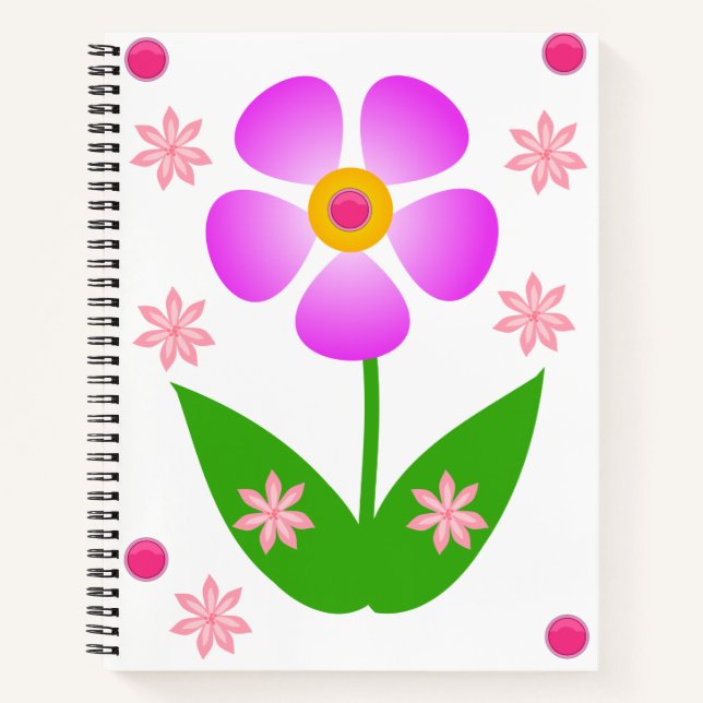 Spiral Notebook Floral (Front)