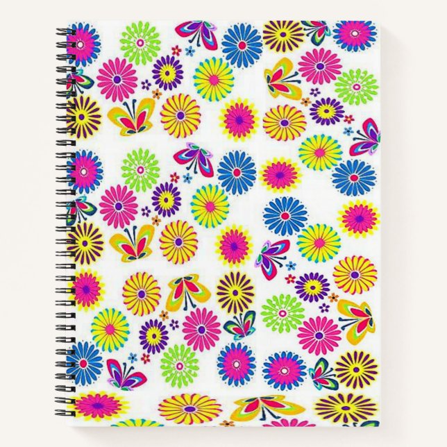 Spiral Notebook Floral (Front)