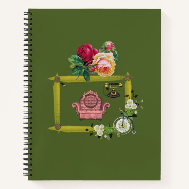 Spiral Notebook Floral (Front)