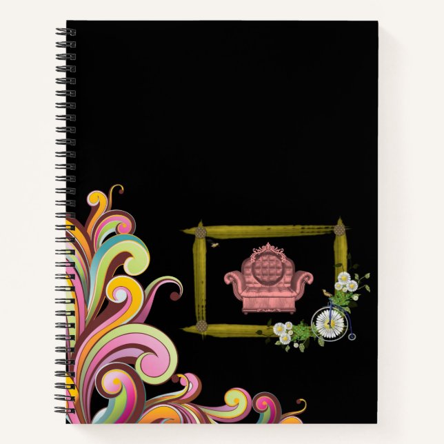 Spiral Notebook Floral (Front)