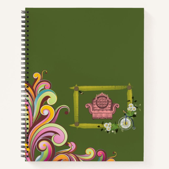 Spiral Notebook Floral (Front)