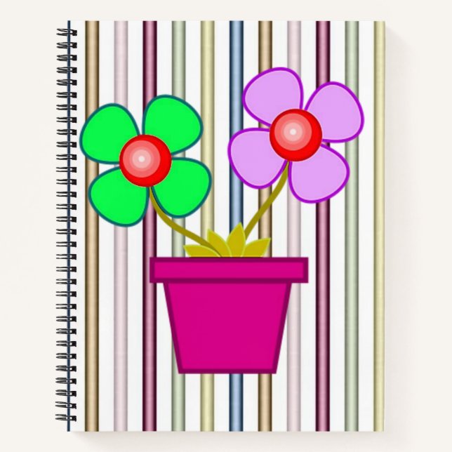 Spiral Notebook Floral (Front)