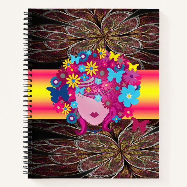Spiral Notebook Floral (Front)