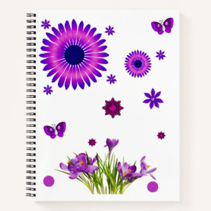 Spiral Notebook Floral