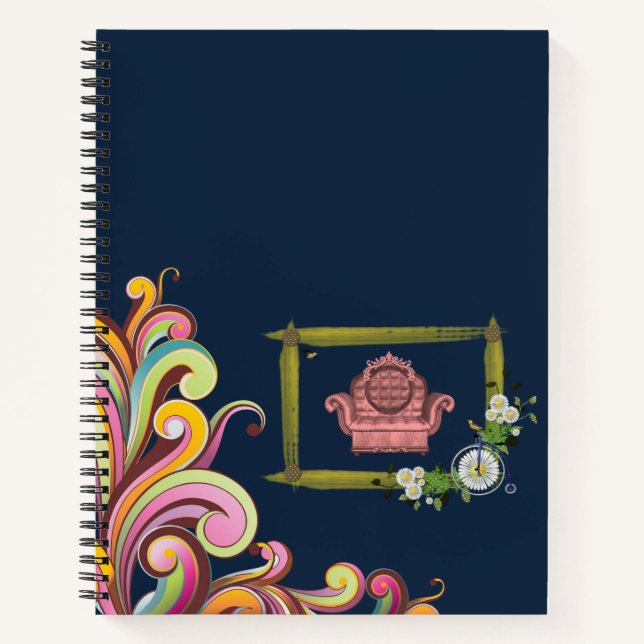 Spiral Notebook Floral (Front)