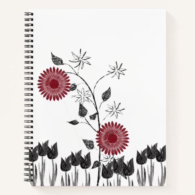 Spiral Notebook Floral (Front)