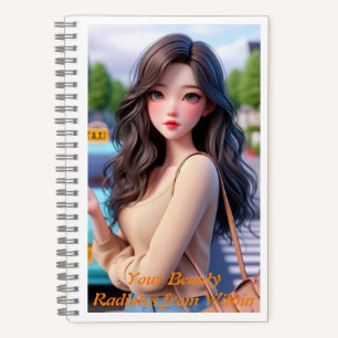 Spiral Notebook Hello Beautiful Lady 3