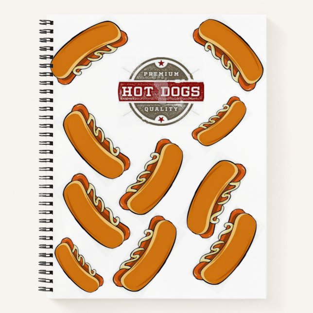 Spiral Notebook Hotdog (Front)