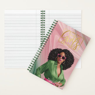 Spiral Notebook/Journal Pink and Green Abstract Notebook