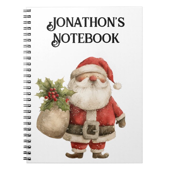 Spiral Notebook - kids personalized notebook  (Front)