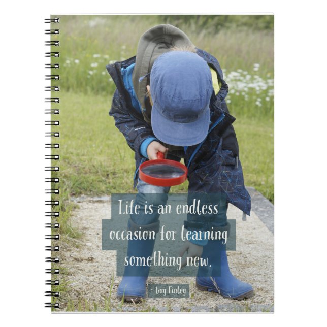 Spiral Notebook "Learning" 6.5"x8.75" (Front)