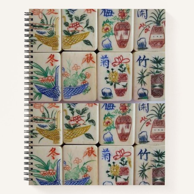 Spiral Notebook Mahjong (Front)