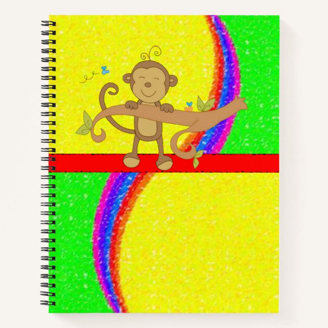 Spiral Notebook Monkey (Front)