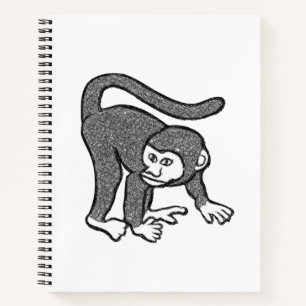 Spiral Notebook Monkey