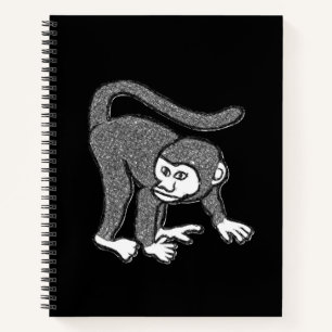 Spiral Notebook Monkey