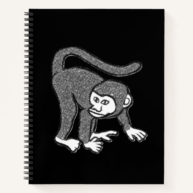 Spiral Notebook Monkey (Front)