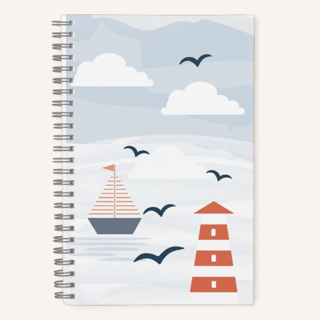 Spiral Notebook Nautical (Front)