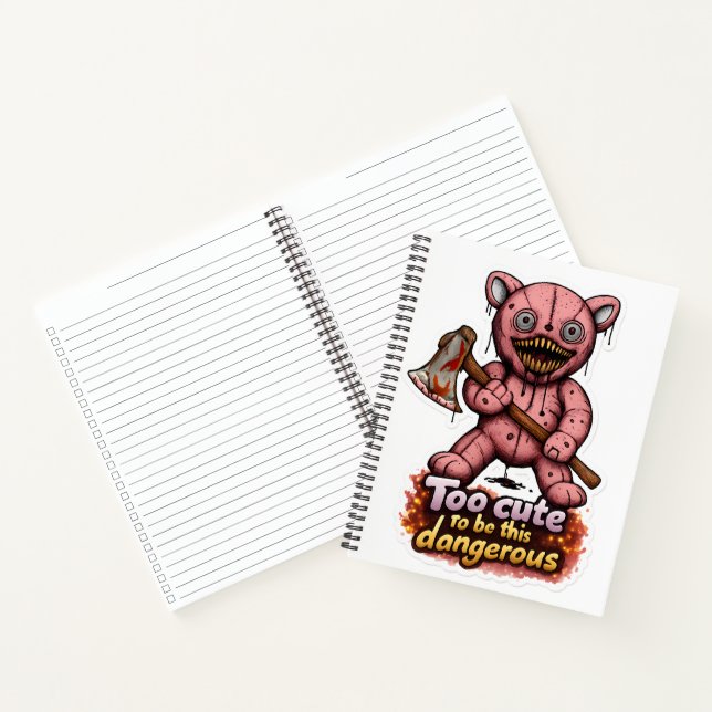 🧸🪓 Spiral Notebook of Chaos 🔥📓 (Inside)