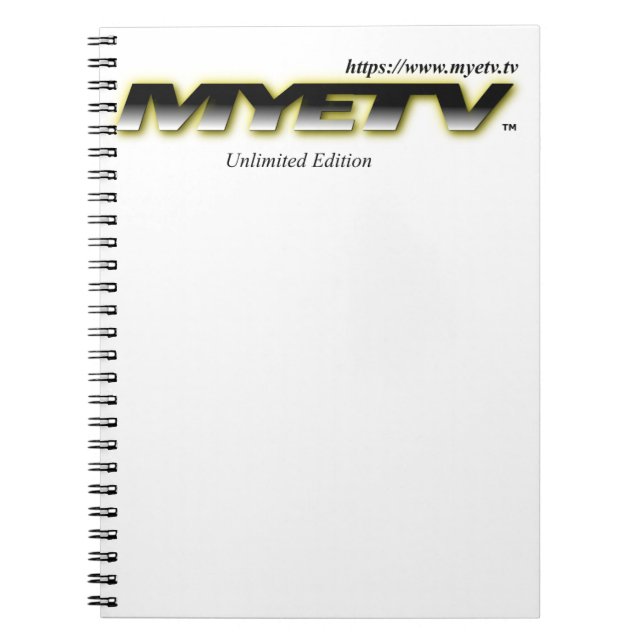 Spiral Notebook of MYETV (Front)
