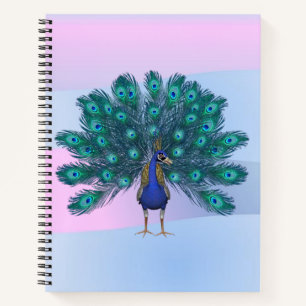 Spiral Notebook Peacock