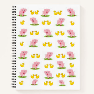 Spiral Notebook Pig
