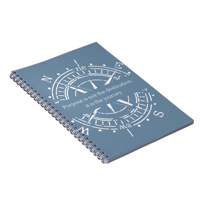Spiral Notebook - Purpose is not the Destination (Right Side)