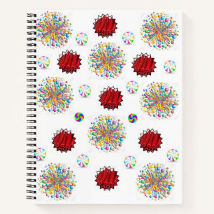 Spiral Notebook Red Liquorice