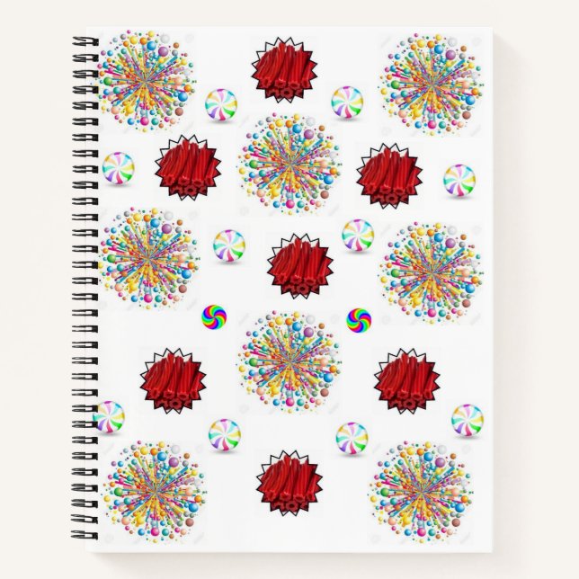 Spiral Notebook Red Liquorice (Front)