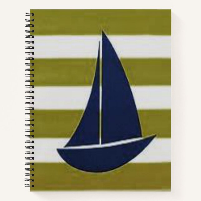 Spiral Notebook Sailboat (Front)