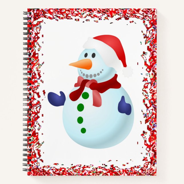 Spiral Notebook Snowman (Front)