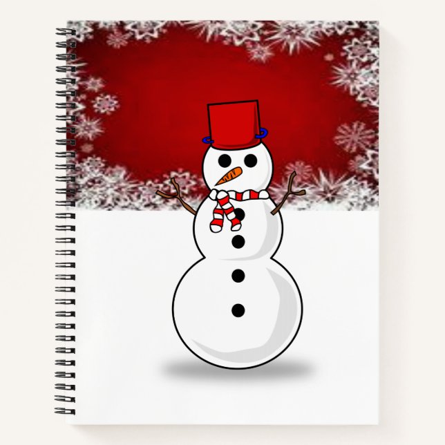 Spiral Notebook Snowman (Front)
