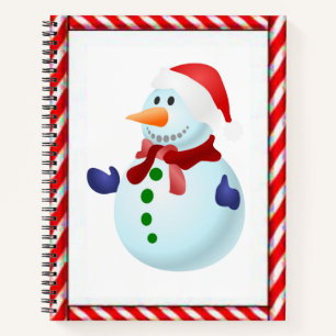 Spiral Notebook Snowman