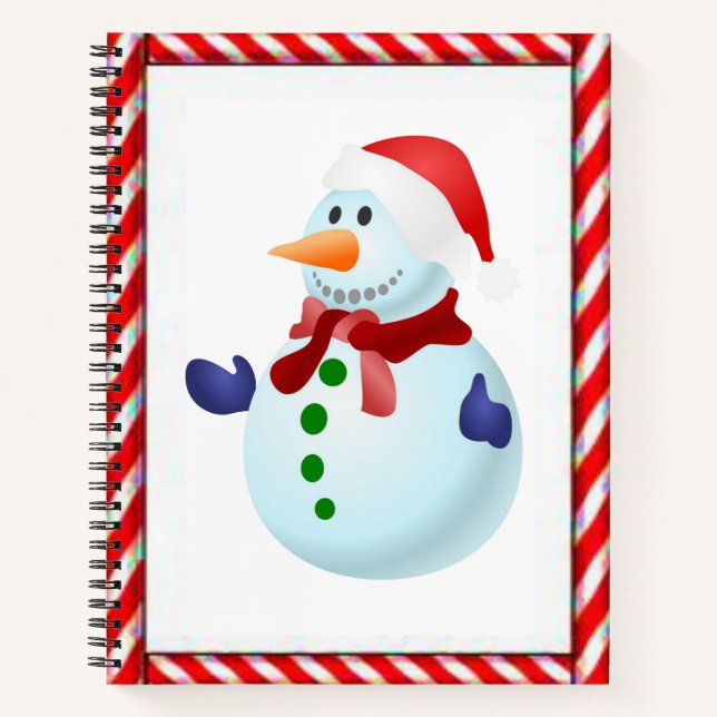 Spiral Notebook Snowman (Front)