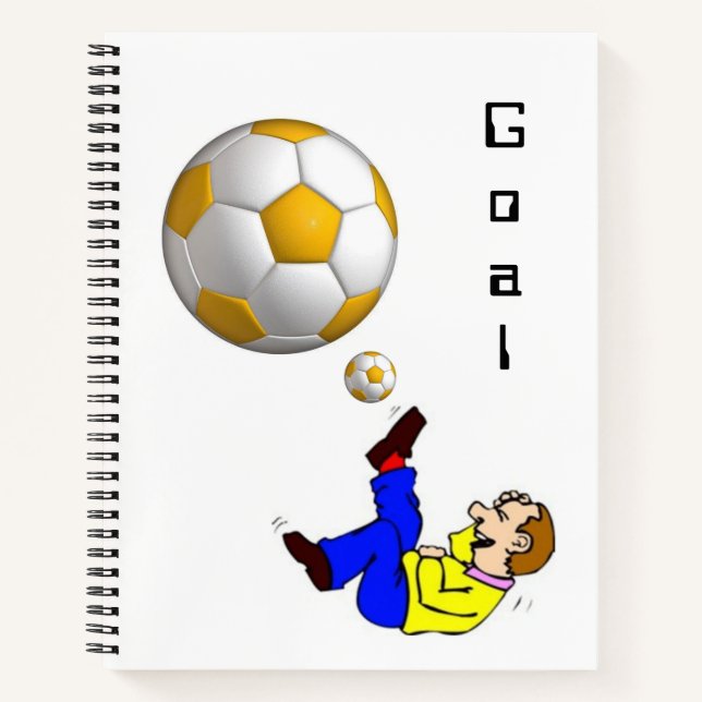 Spiral Notebook Soccer Balls (Front)
