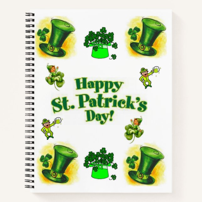 Spiral Notebook St. Patrick's Day (Front)
