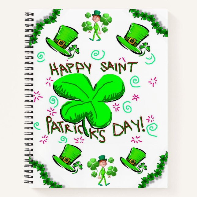 Spiral Notebook St. Patrick's Day (Front)
