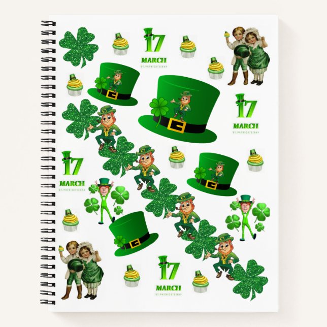 Spiral Notebook St. Patrick's Day (Front)