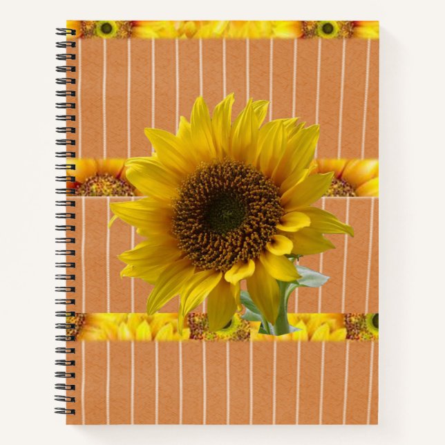 Spiral Notebook Sunflower (Front)