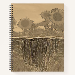Spiral Notebook Sunflower