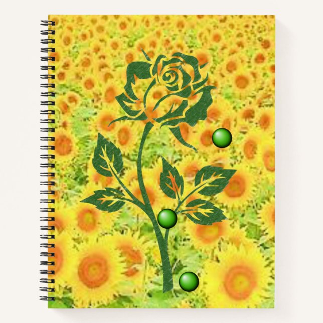 Spiral Notebook Sunflower (Front)