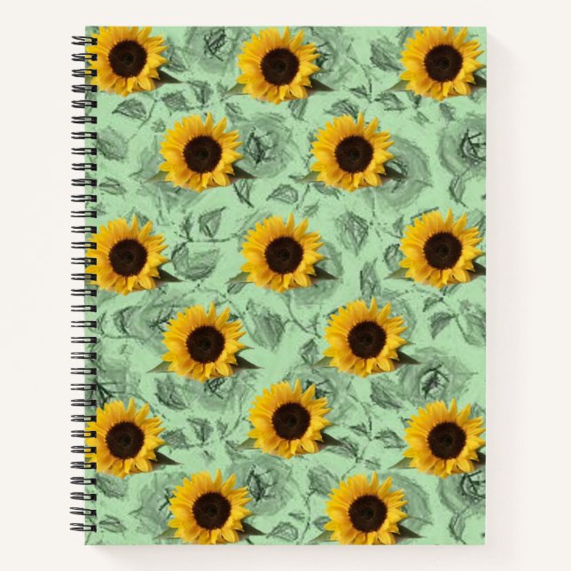 Spiral Notebook Sunflower (Front)