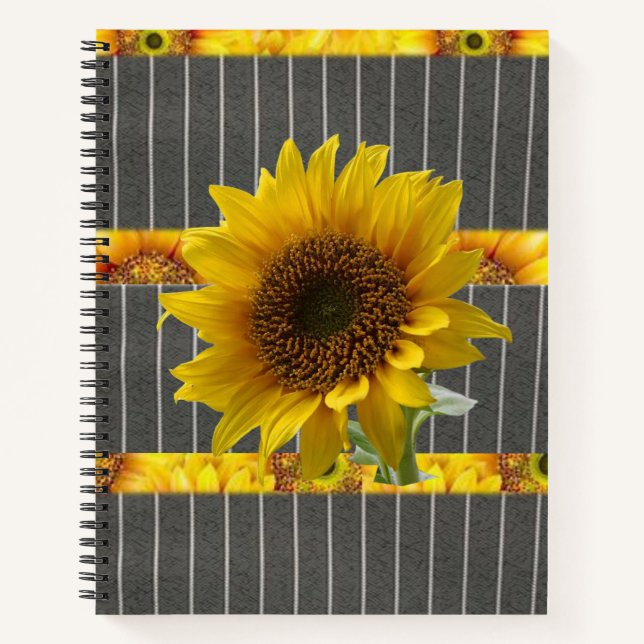 Spiral Notebook Sunflower (Front)