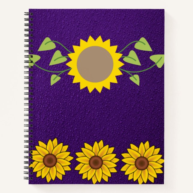 Spiral Notebook Sunflower (Front)