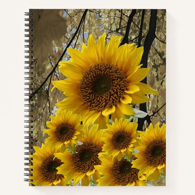 Spiral Notebook Sunflower (Front)