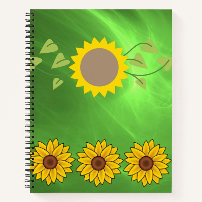 Spiral Notebook Sunflower (Front)